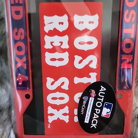 Boston Red Sox License Plate Frame and Decals Auto Pack - Picture 9 of 12